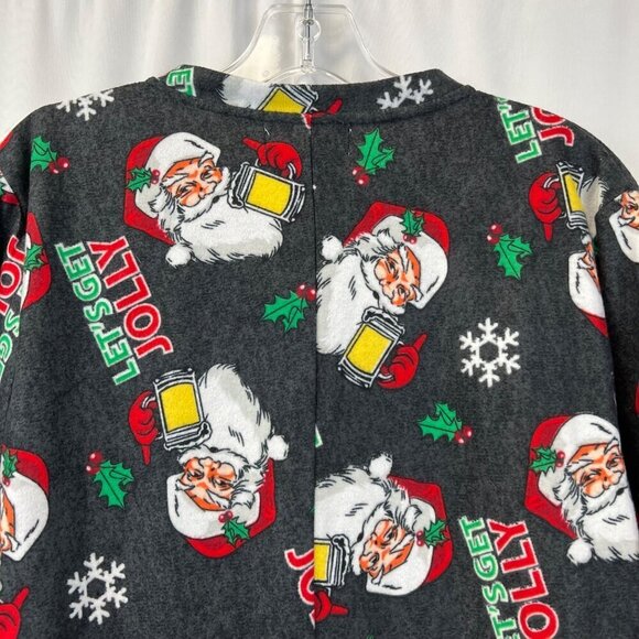 Onesies Brand Unisex Zip Up Christmas Pajama Onesie Long Sleeve Multicolor S/M - Picture 6 of 9